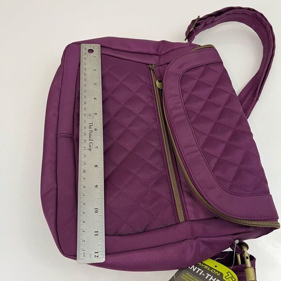 Travelon Anti-theft Quilted Crossbody bag with Matching Wallet - Picture 16 of 16